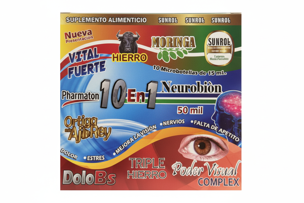Ampolletas Bebibles Suplemento Alimenticio 1O En 1 - 50ML