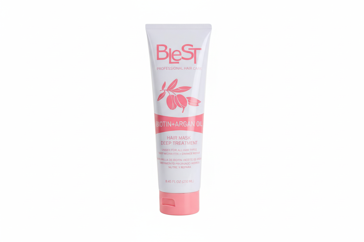 HM-09 Blest Biotin + Argan Hair Mask Deep Treatments 8.45OZ