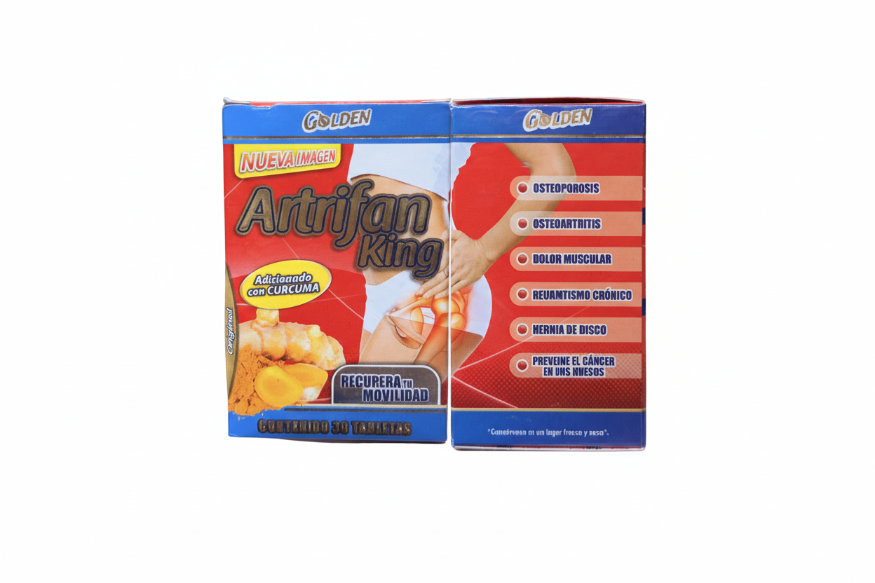 Natural De Mexico Artrifan King 30 Tabletas