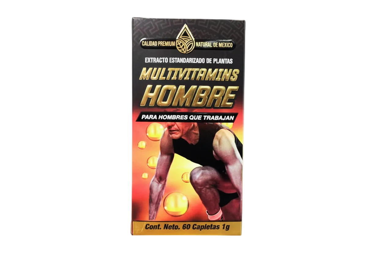 Multivitaminas Hombre, Para Hombres Que Trabajan 60 Capletas