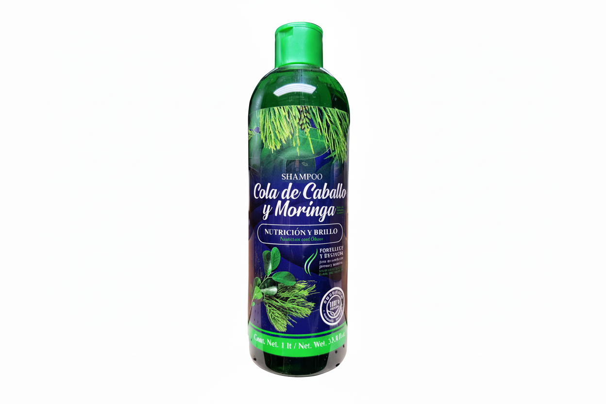 Natural De Mexico Shampoo Cola De Caballo Y Moringa 1LT