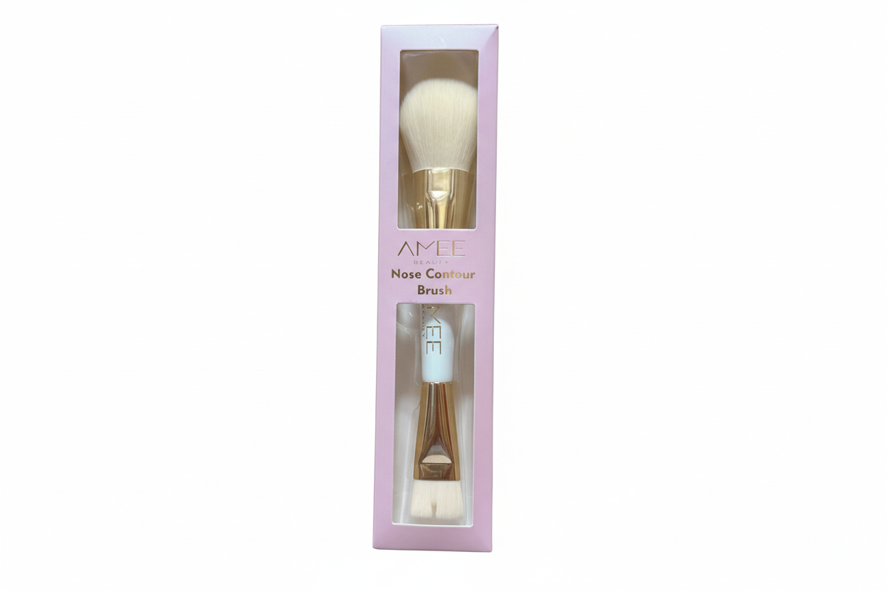 BR01 AMEE Beauty Nose Contour Brush Duo (4 PCS)