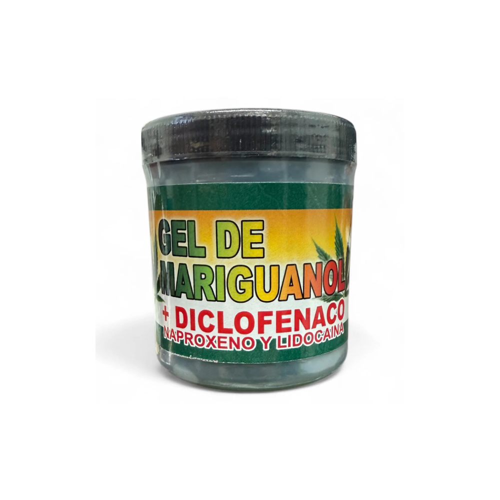 H-13 Gel de 3 en 1 Mariguanol + Diclofenaco, Naproxeno Y Lidocaina 125g