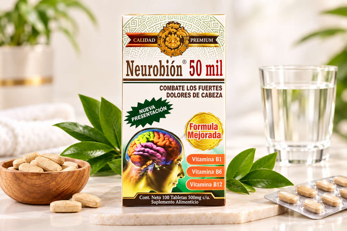 Natural De Mexico Calidad Premium Neurobion 50 Mil / 100 Tabletas