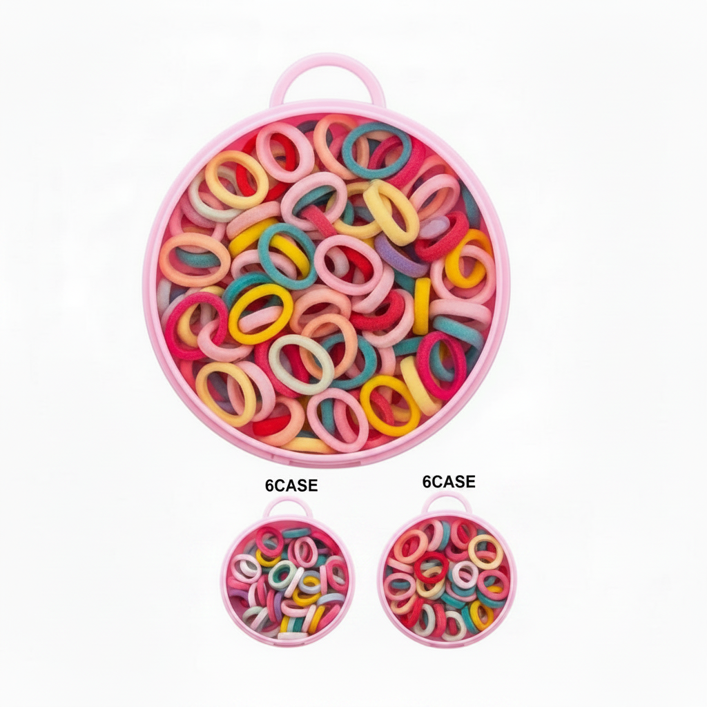 KPT-11741 - Cat-shaped with colorful hair elastics. (12PC)