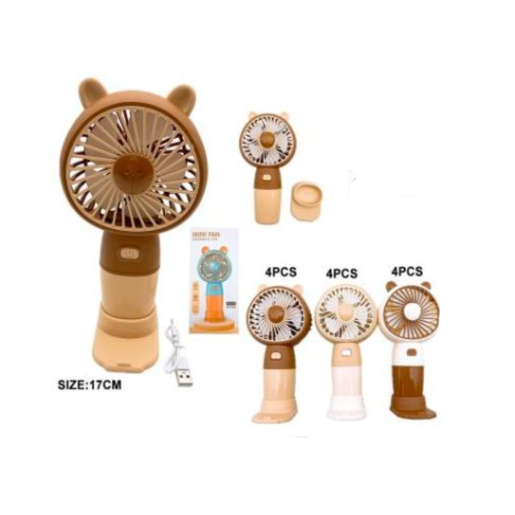KCT-1223 Mini Fan With Bear Shape (12PCS)