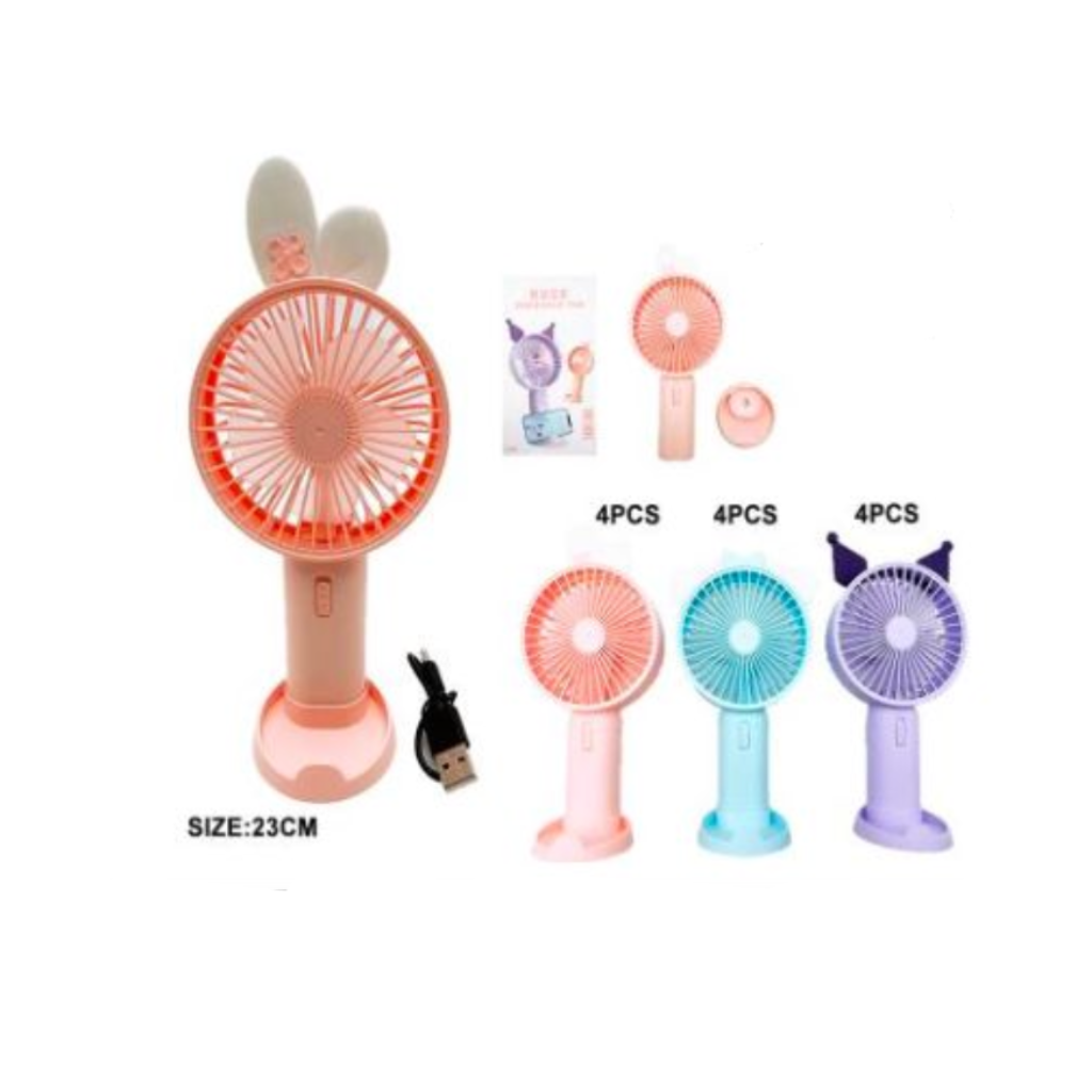KCT-1224 Rabbit-Shaped Mini Fan (12 Units)
