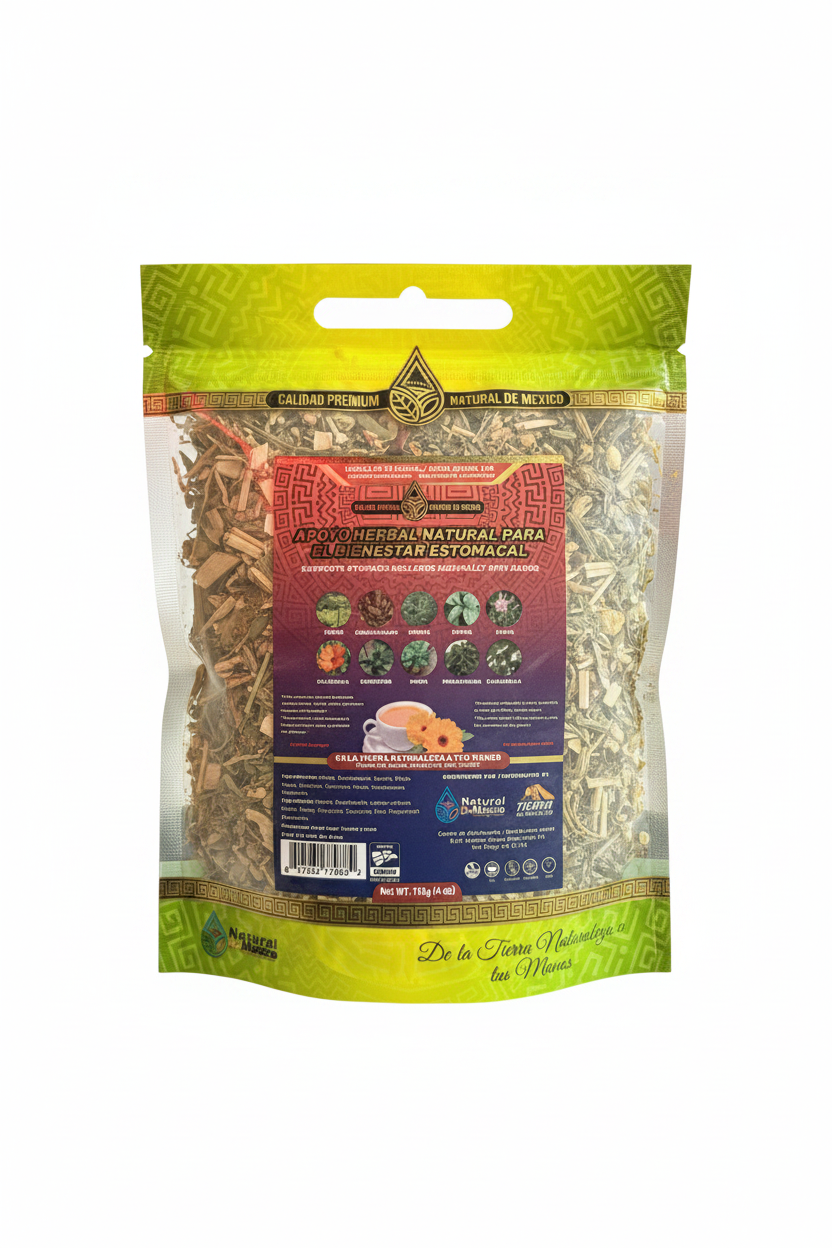 Apoyo Herbal Natural Para El Bienestar Estomacal (Gastri-Out) 4oz