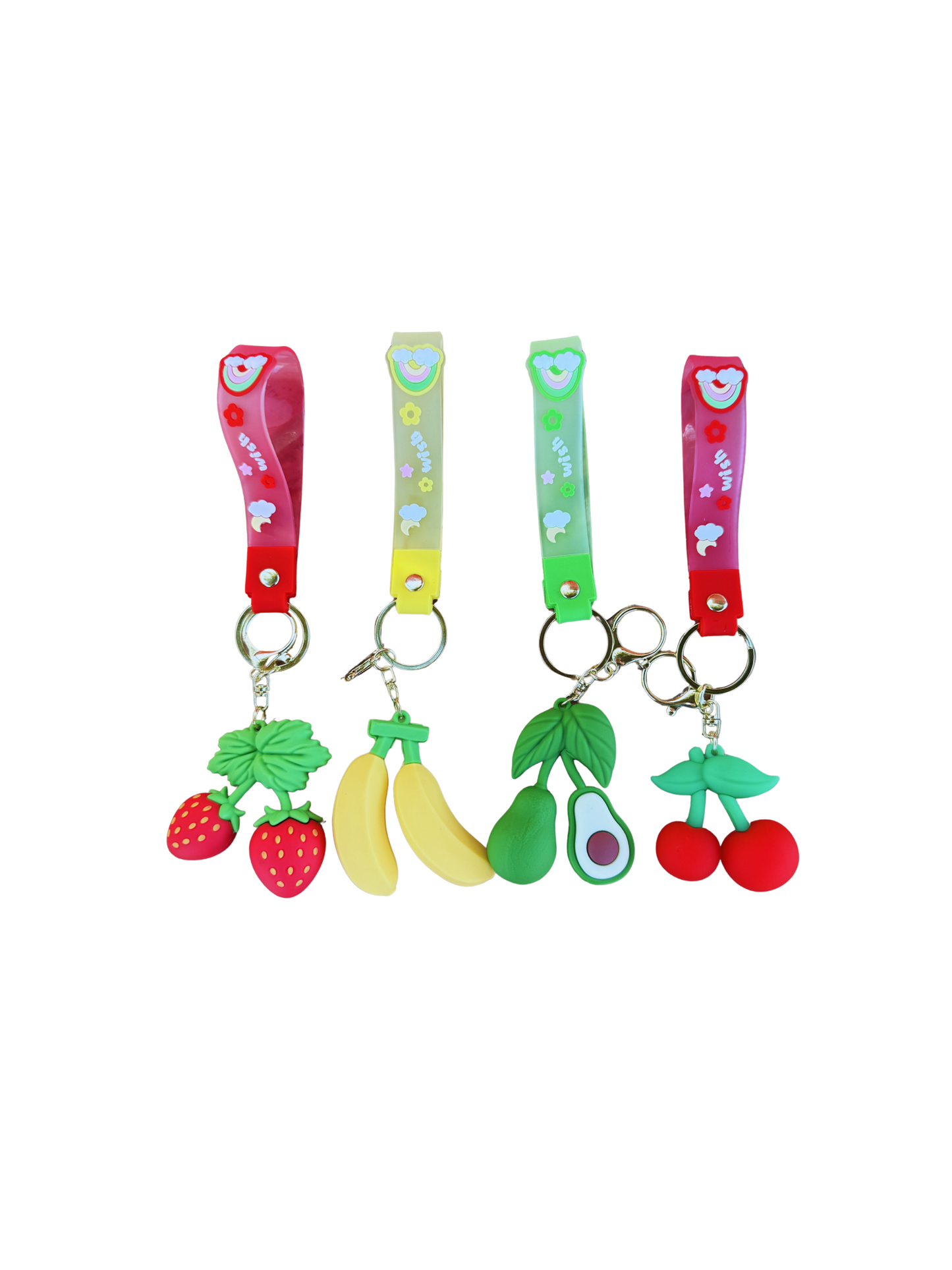253-2141-108 Fruit Design keychains 12PCS Display