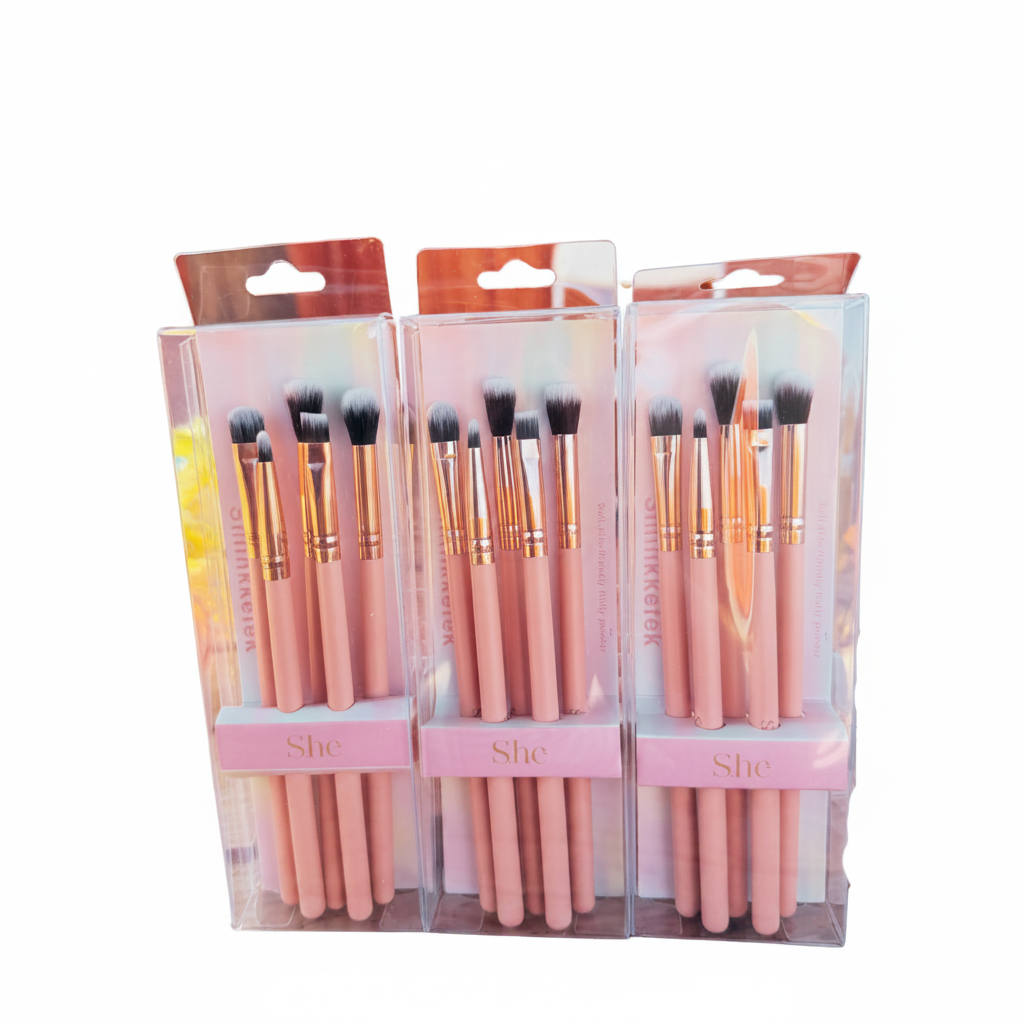 SBR515 She Makeup Eye Brush 5PCS Set Pink (3PCS SET)