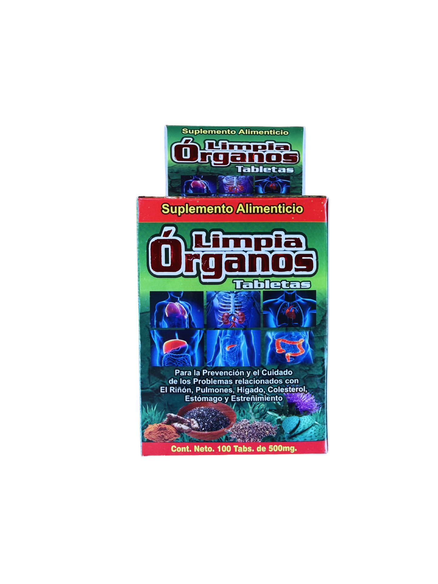 Suplemento Alimenticio Limpia Organos (100Tabs/500MG)