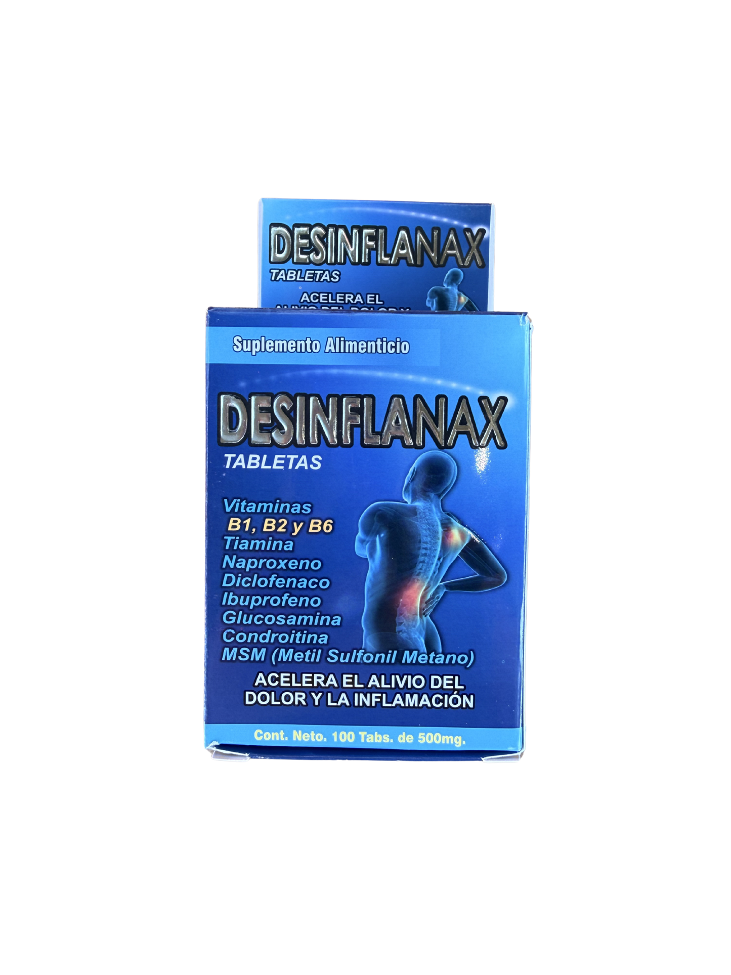 Suplemento Alimenticio Desinflanax (100Tabs/500MG)
