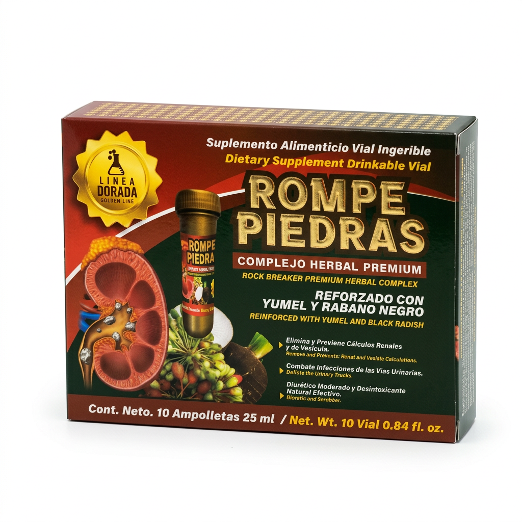 Suplemento Alimenticio Vial Ingerible "Rompe Piedras" 25ML