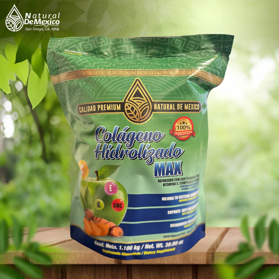 Colageno Hidrolizado en Polvo Max Sabor Manzana. Cont. 38.80 Oz