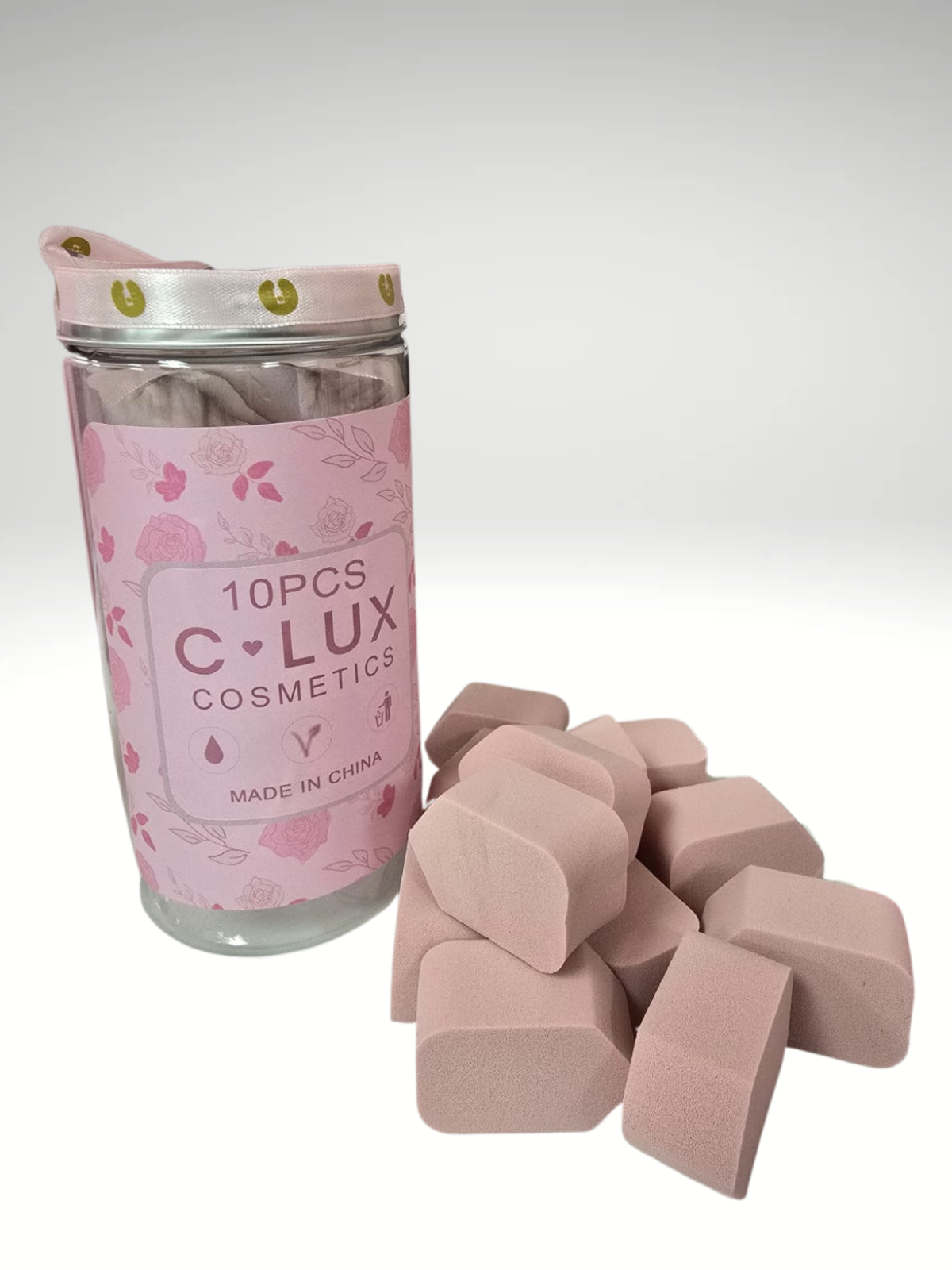 CLux 10PCS Mini Sponge Set - PINK