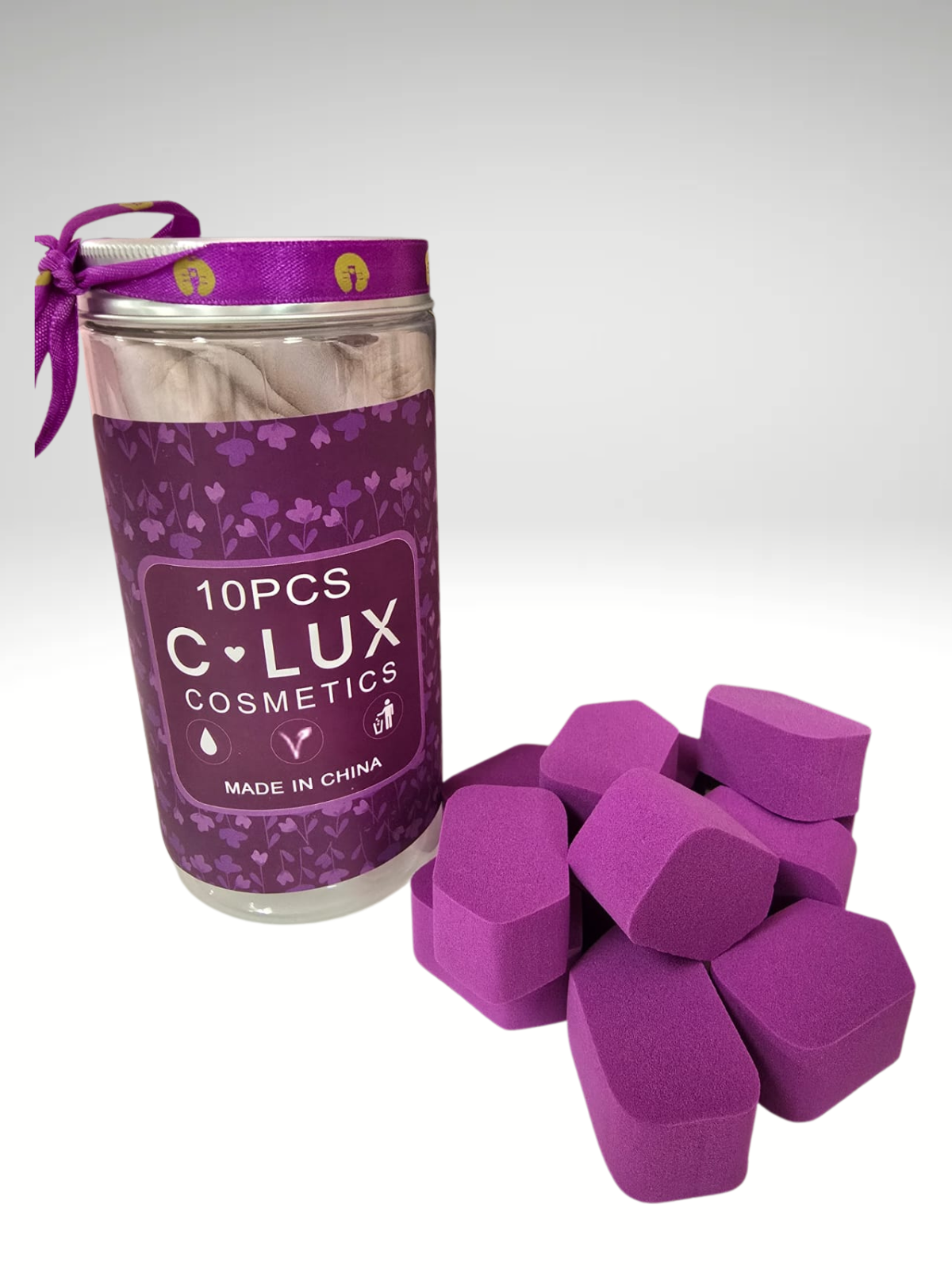 10PCS Mini Sponge Set - PURPLE