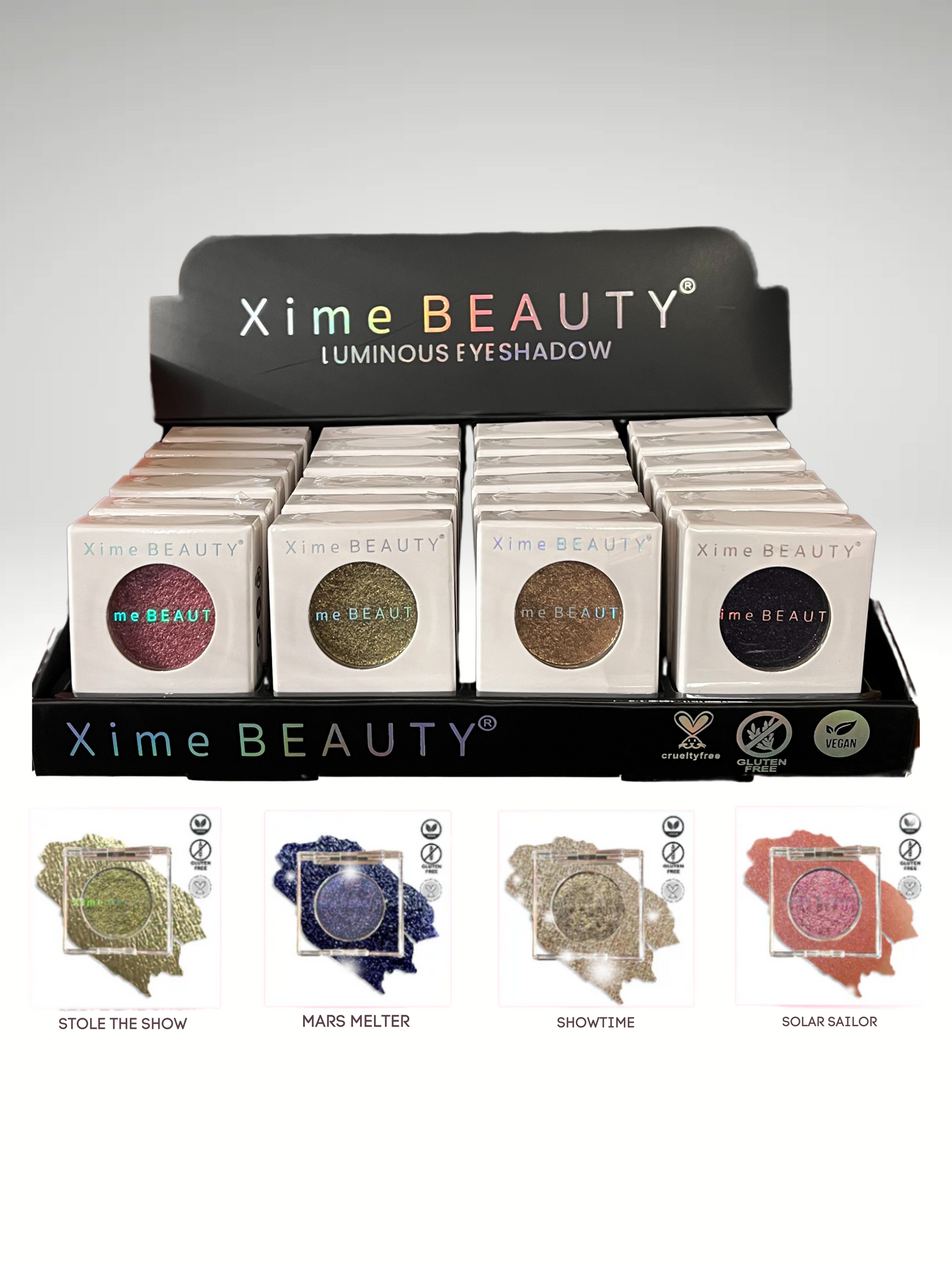 XB- 103A Luminous Highpigmented Eyeshadow 4PC Bundle