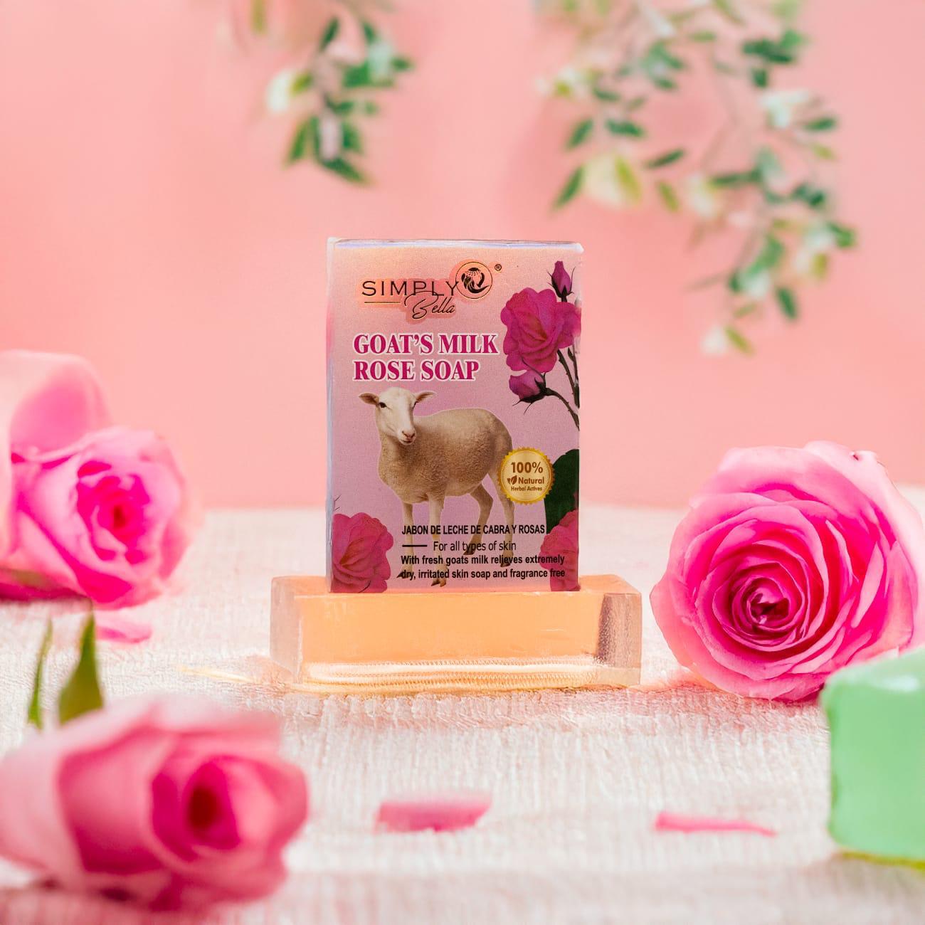 SIM024 Simply Bella Goat's Milk Rose Natural Soap