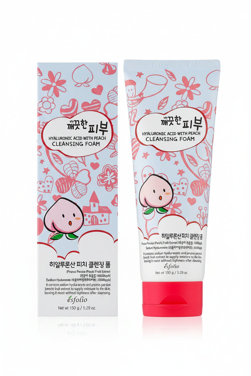 Esfolio Cleansing Foam Hyaluronic Acid With Peach 150G