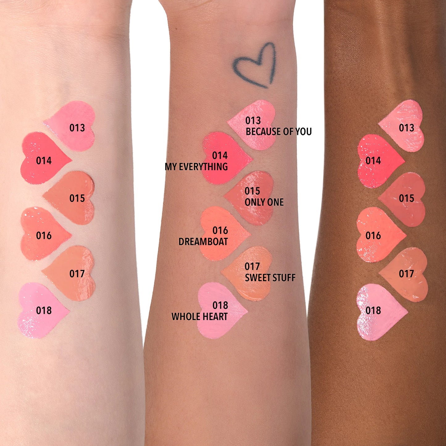 Moira Love Steady Liquid Blush (LLB017, Sweet Stuff ) 3pc Bundle