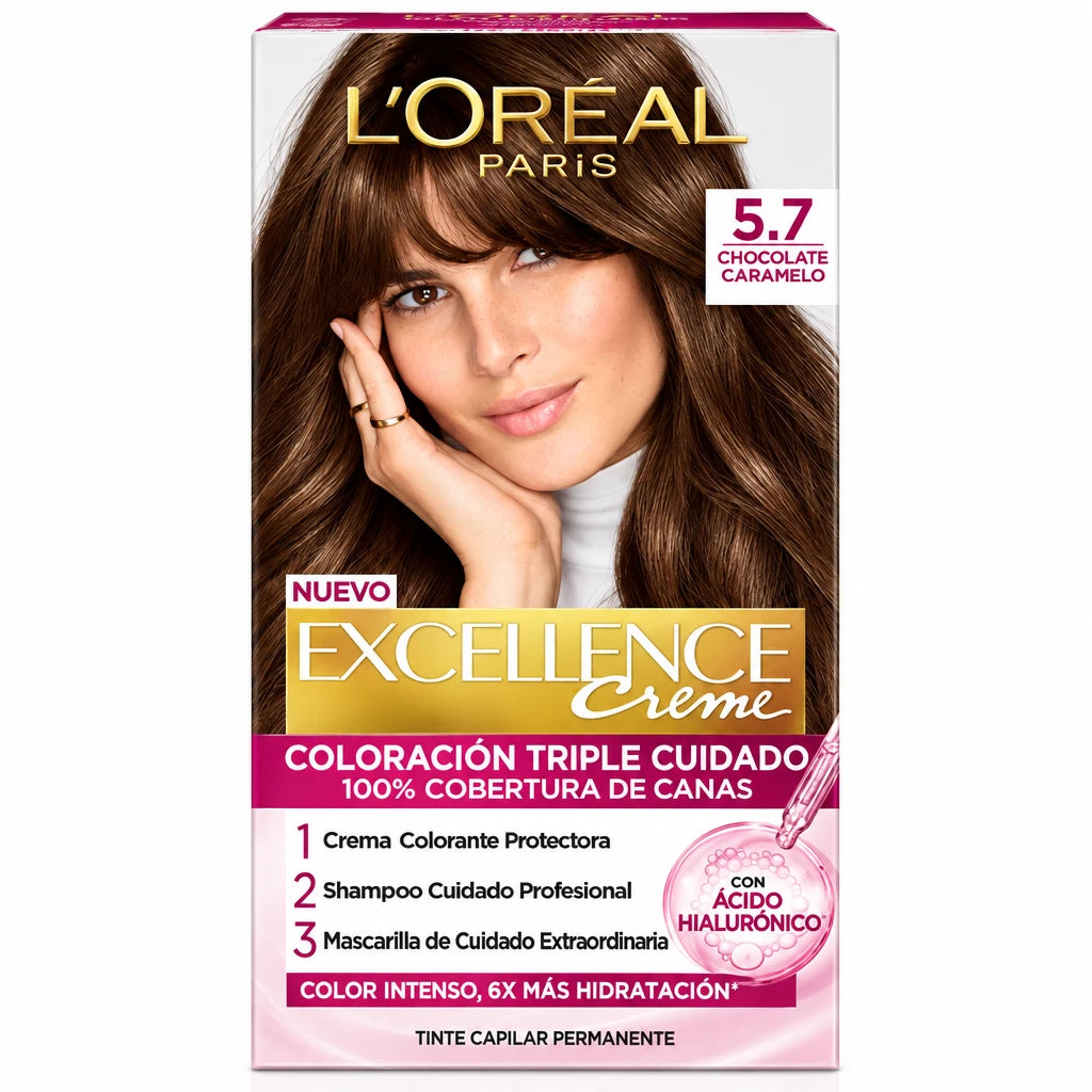 L'Oréal Paris Excellence core tinte Tinte permanente 5.7 Chocolate Caramelo