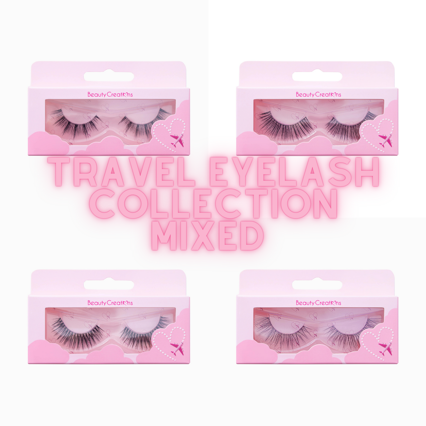 Travel Eyelash Collection- 12PC Mixed