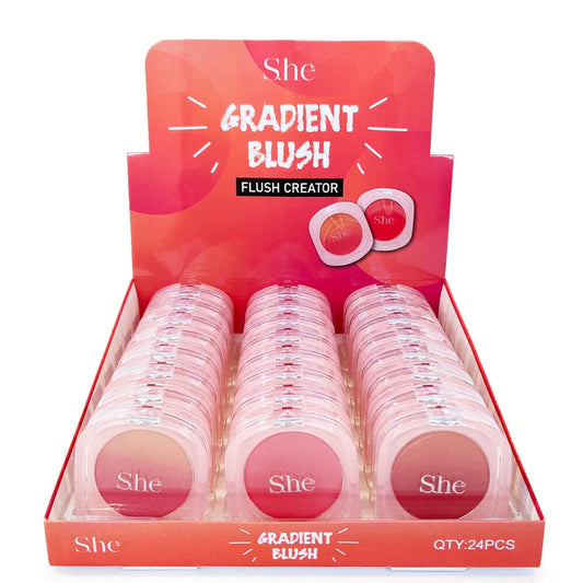 SHM-GB 1044 - S.he Makeup Gradient Blush 3 Shade Assorted Display