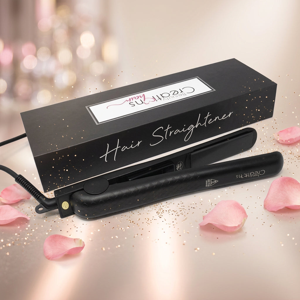 HS Beauty Creations Hair Straighteners Black (1PCS)