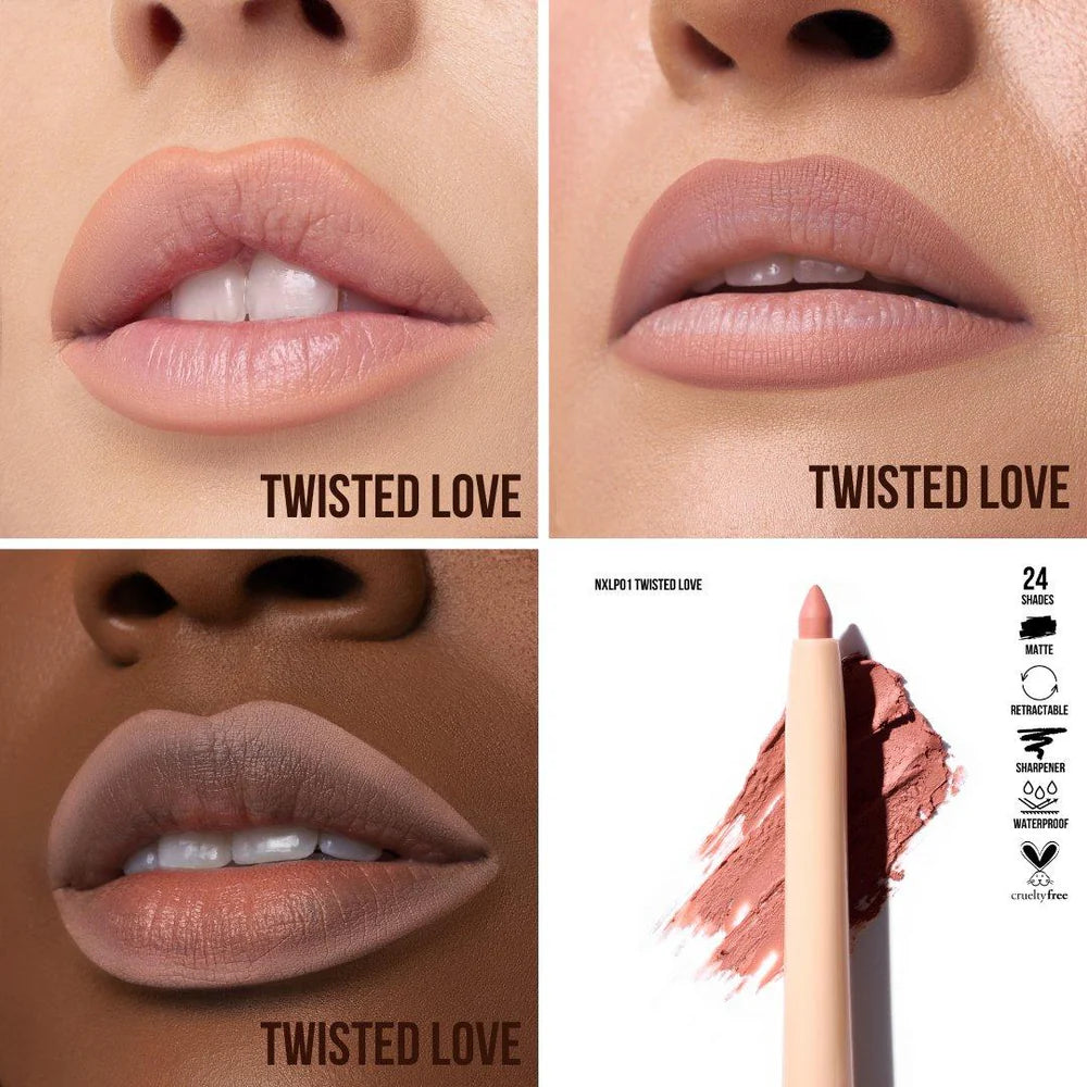 Beauty Creations Nude X Liners (NXLP01, Twisted Love) 3pc Bundle