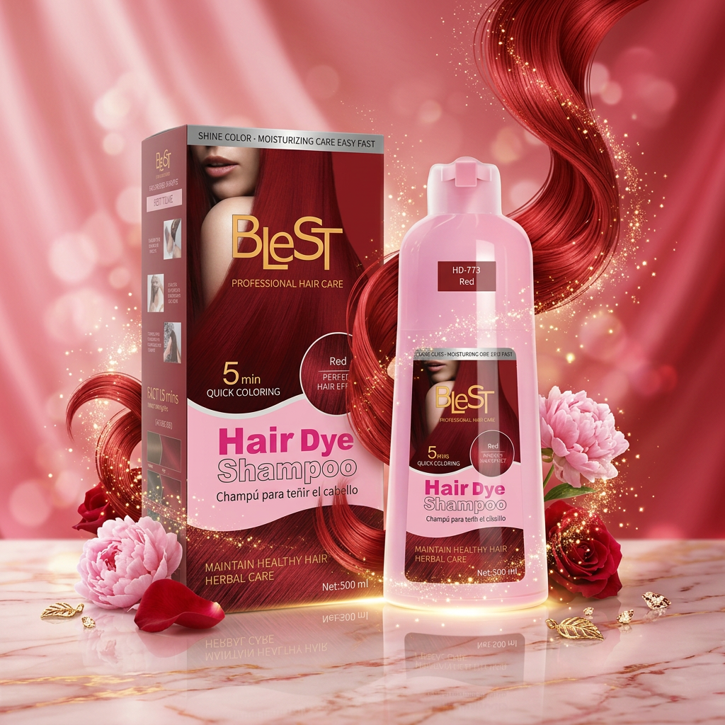HD-773 BLeST Red Hair Dye Shampoo 500ml