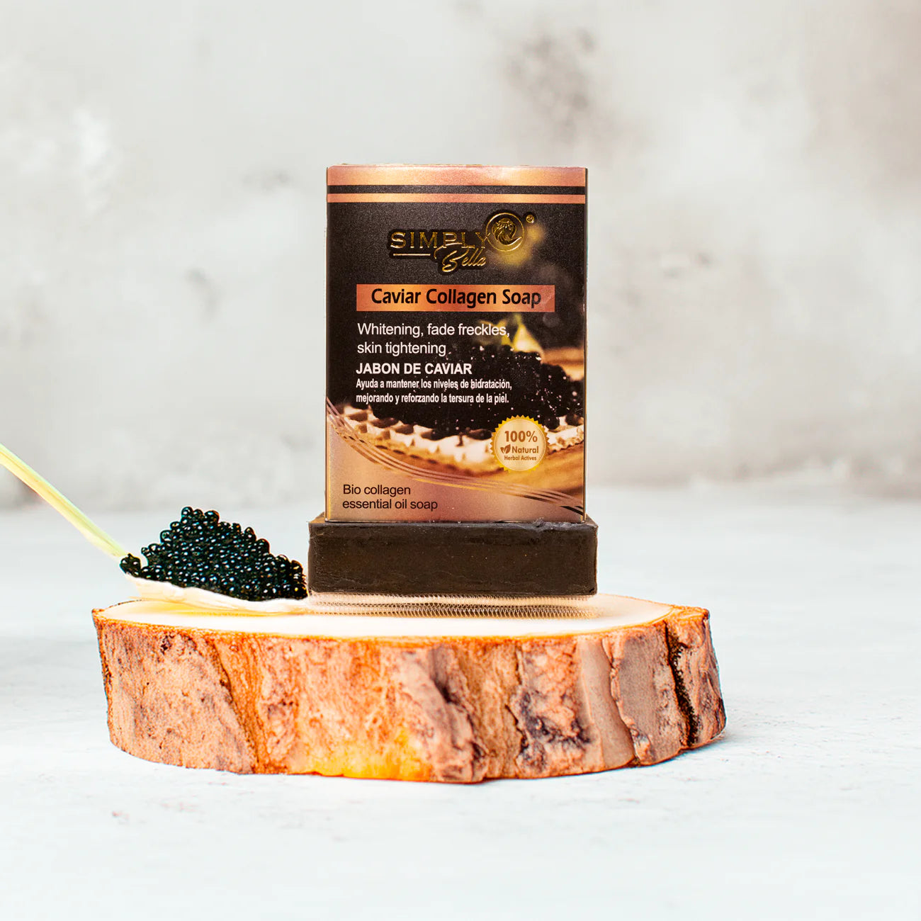 SIM023 Simply Bella Caviar & Colageno Jabon De Barra
