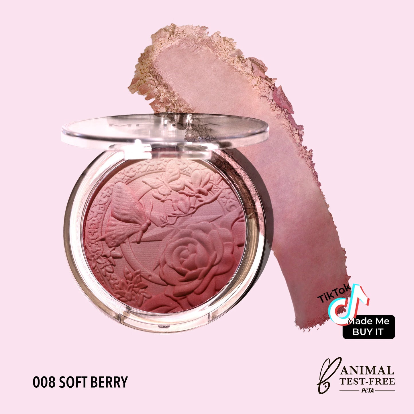 008 Soft Berry - Signature Ombre Blush 3pc Set