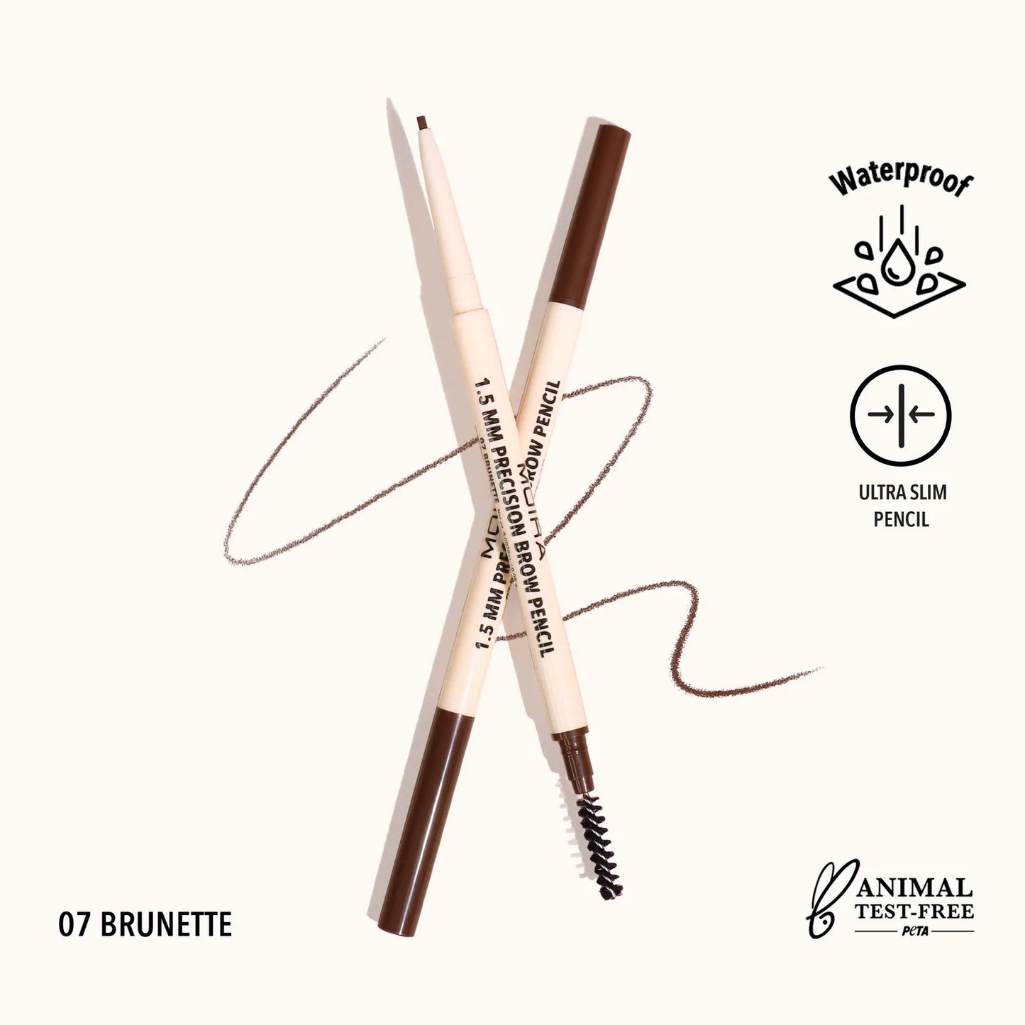PBP007 Brunette, 1.5mm Precision Brow Pencil 3pc Bundle