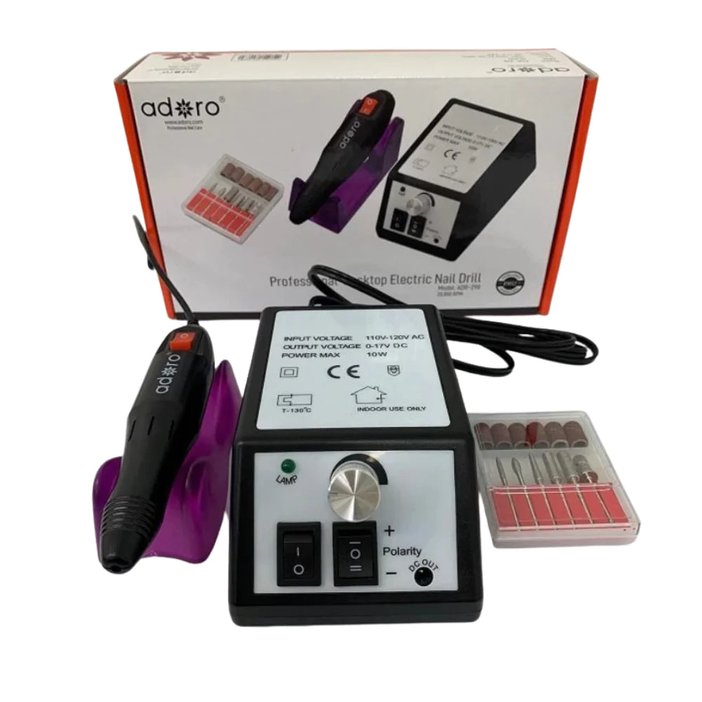 82083 - Adoro Pro Nail Drill Desktop Electric/Foot Pedal 20,000 RPM