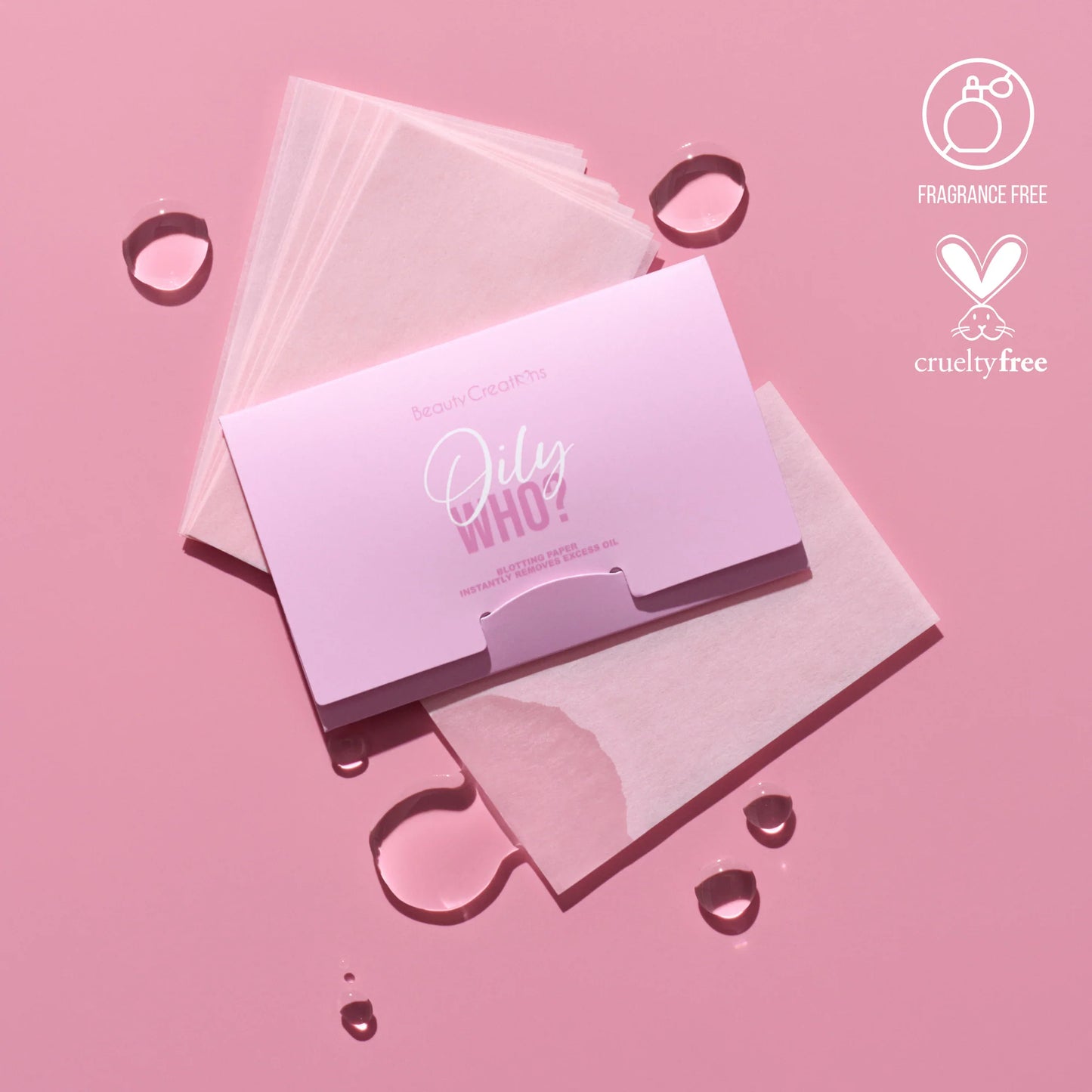 Beauty Creations Oily Who? - Pink Blotting Paper 3pc Bundle