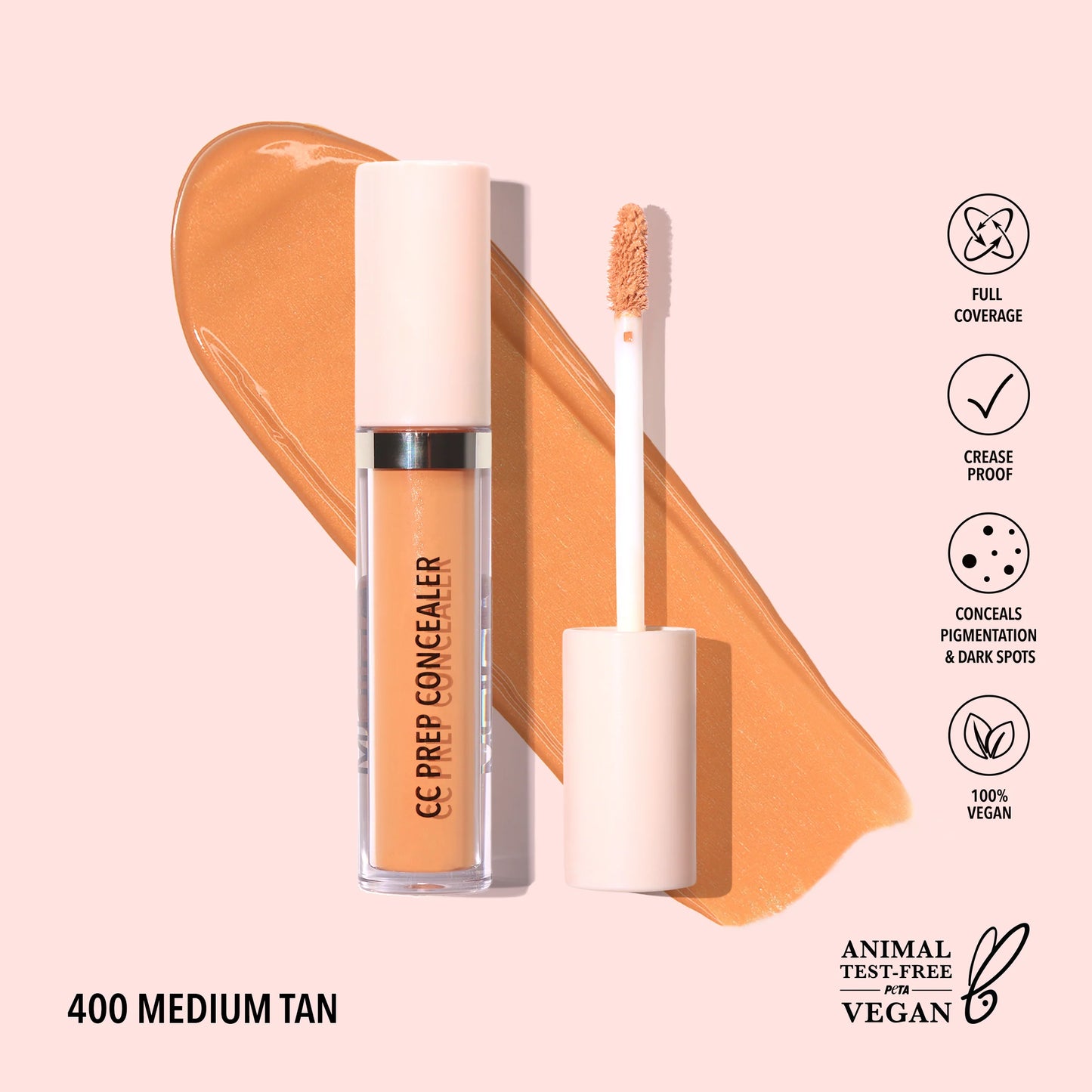 CC Prep Concealer (400, Medium Tan) 3pc Bundle