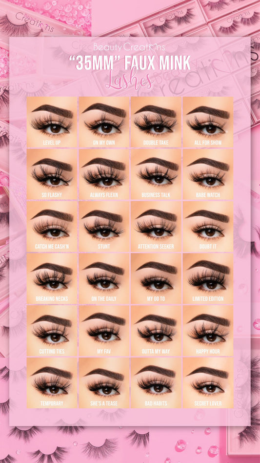 Mixed 10pc Set - 35MM 3D Faux Mink Lashes