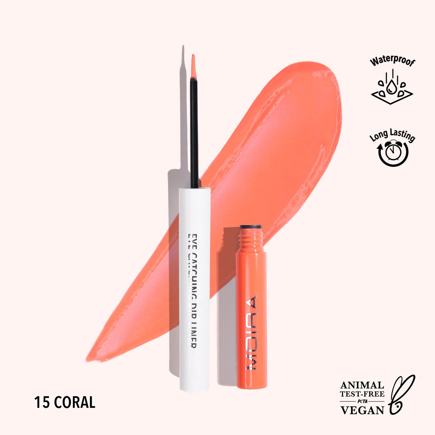 Eye Catching Dip Liner (015, Coral) 3pc Bundle