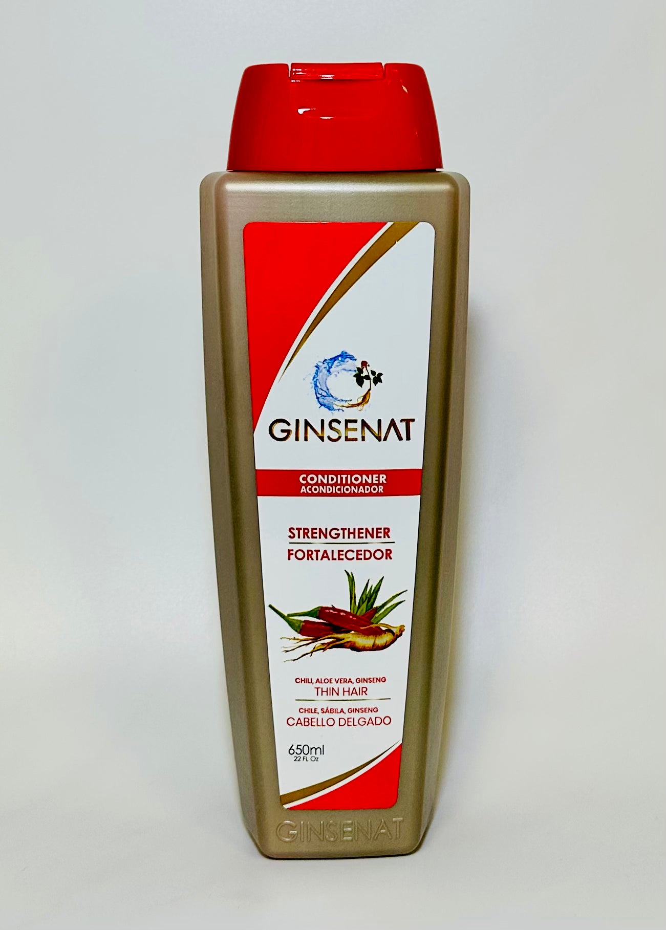 Ginsenat Conditioner With Chile, Sábila, & Ginseng 650ML Cabello Delgado