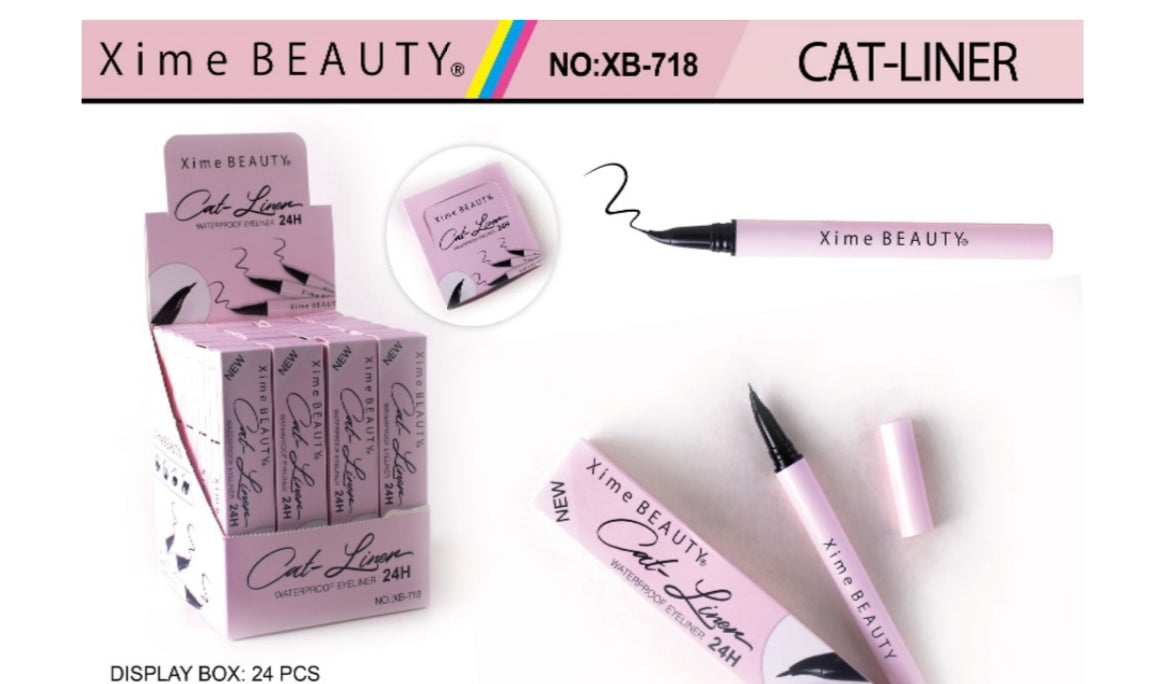 Xime Beauty Cat Liner Waterproof 24hr Eyeliner 12pc Set