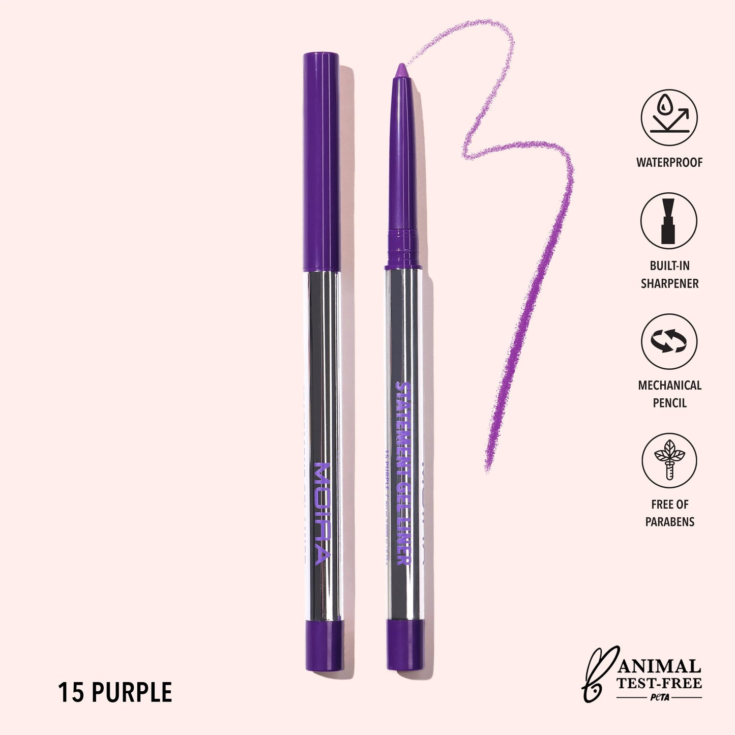 Statement Gel Liner (015, Purple) 3pc Bundle