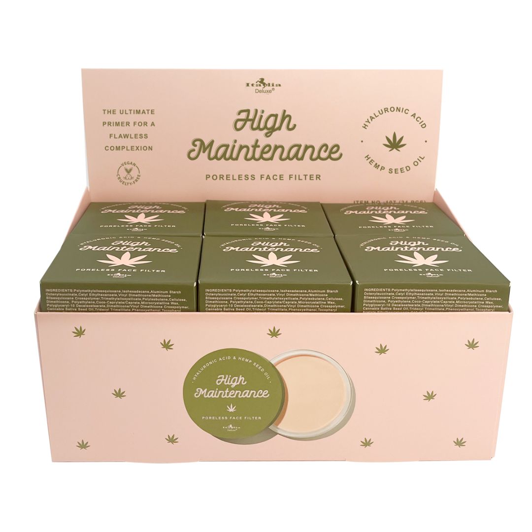 #107 Italia Deluxe High Maintenance Poreless Face Filter Display