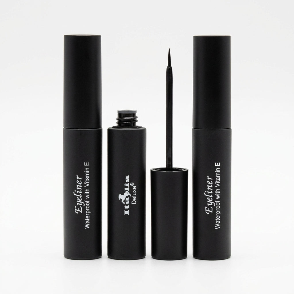 #201 Matte Liquid Black Eyeliner Waterproof with Vitamin E 6pc Set
