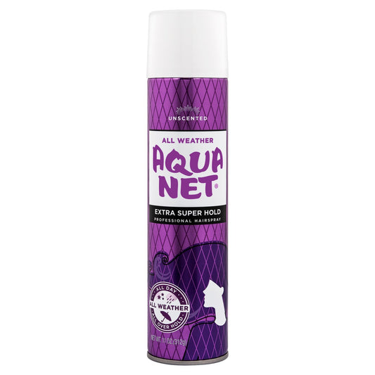 aqua net hairspray, extra super hold, professional, all weather, unscented, 11 oz (312 g)
