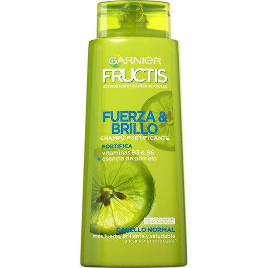 Garnier Fructis Shampoo Fuerza & Brillo con Vitaminas B3 y B6 Cont. 650ml