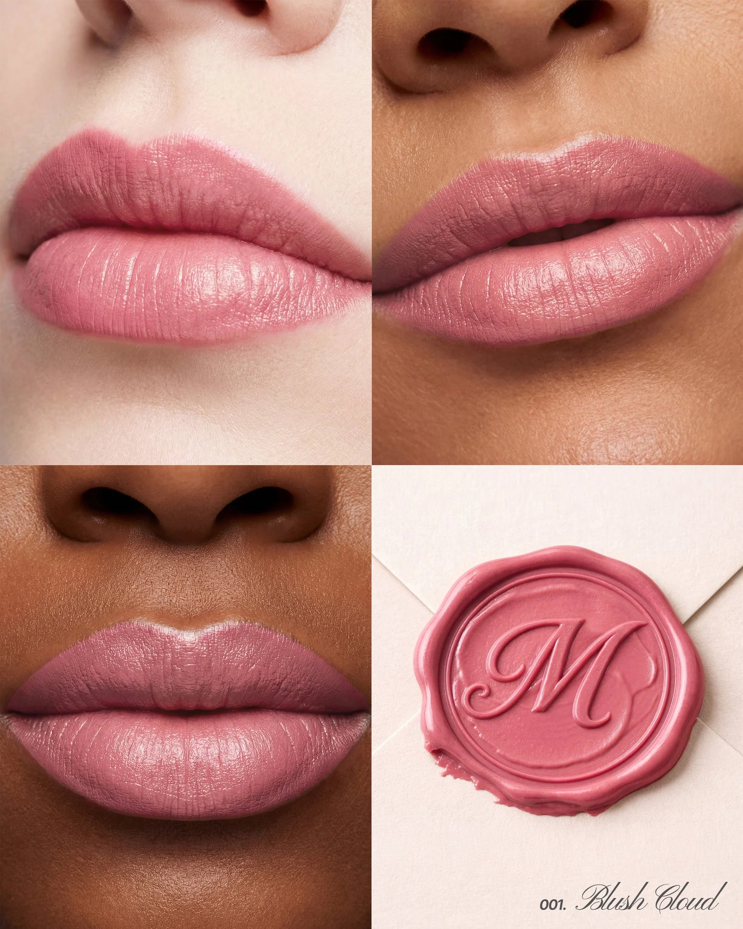 Moira Angel Satin Lipstick (ASL001, Blush Cloud) 3pc Bundle