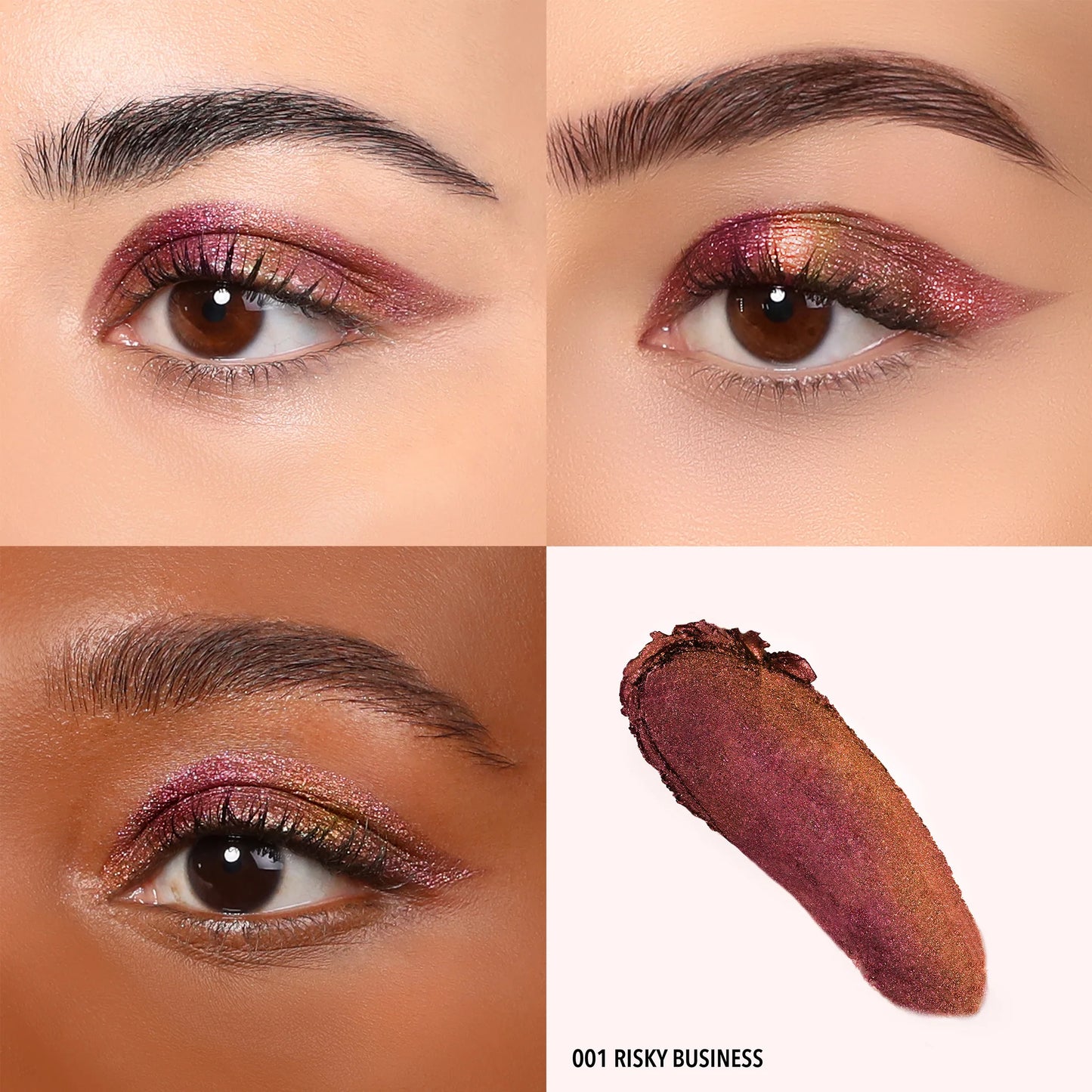 Moira Stellar Glaze Stick Shadow (SSS001, Risky Business) 3pc Bundle