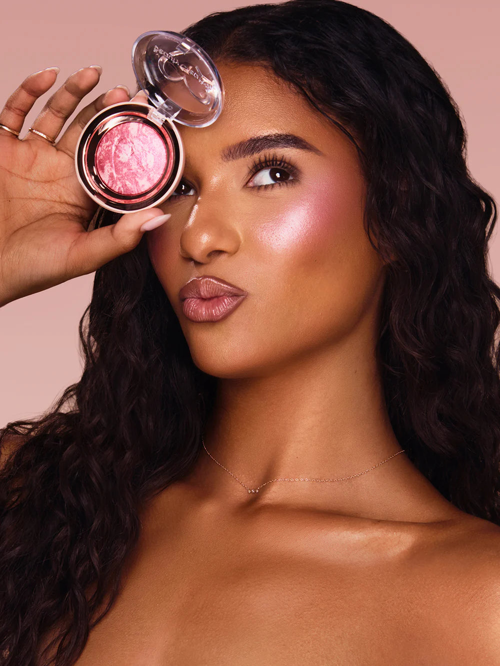 MMB-02 Beauty Creations Mineralized Marble Blush "Peachy Promise" (3PCS SET)