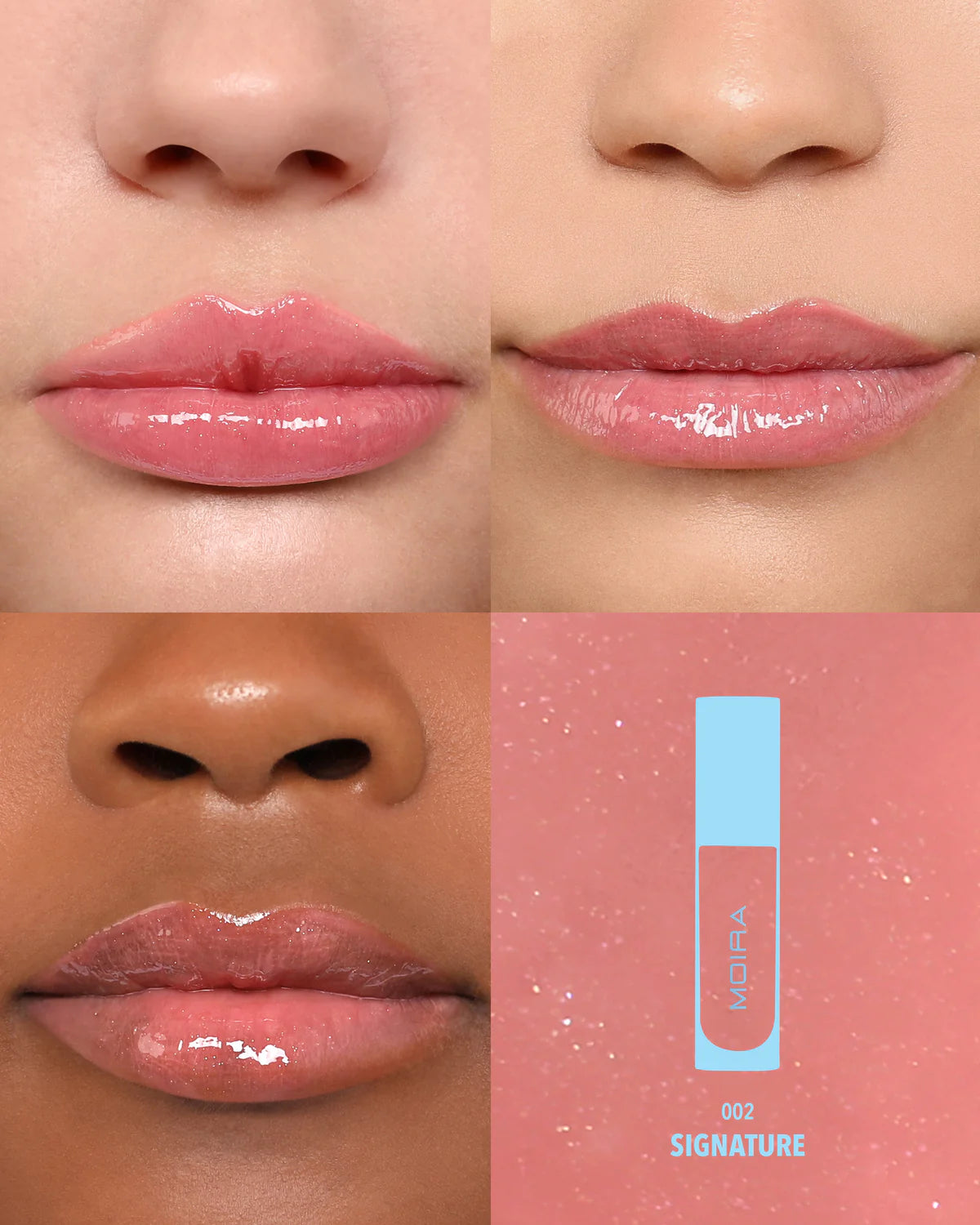 Moira Lip Chic Shimmer Gloss (002, Signature) 3PCS SET (PRE-SALE)