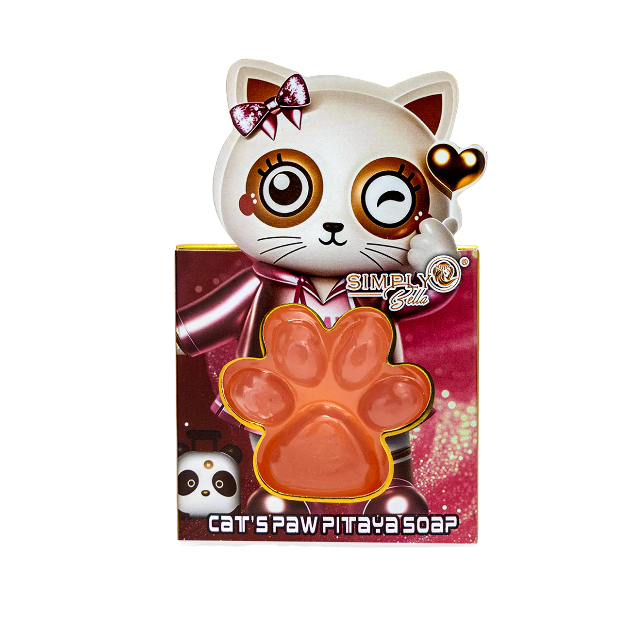 Simply Bella Cat’s Paw-Shaped Soap Bars for Kids (Pitaya Scented)
